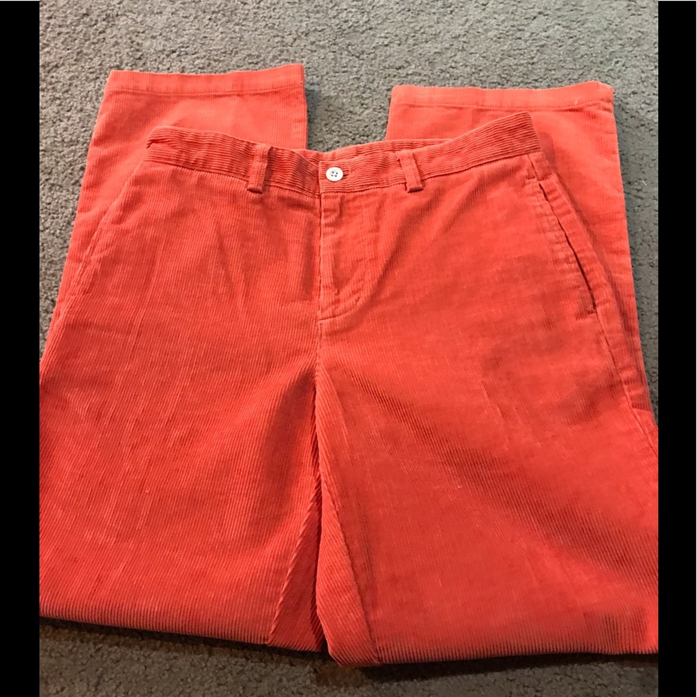 Boys orange corduroys by vineyard vines size 16